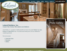 Tablet Screenshot of lelandbuildersinc.com